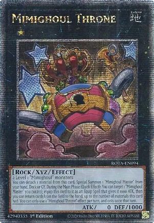 Mimighoul Throne (Quarter Century Secret Rare) [ROTA-EN094] Quarter Century Secret Rare - Yu-Gi-Oh! - Card Brawlers | Quebec | Canada |