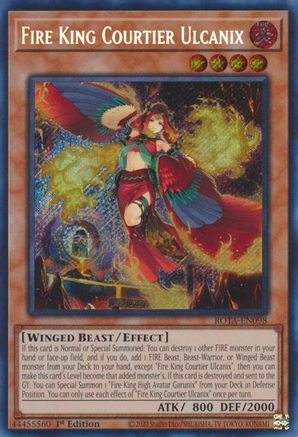 Fire King Courtier Ulcanix [ROTA-EN098] Secret Rare - Yu-Gi-Oh! - Card Brawlers | Quebec | Canada |