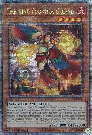 Fire King Courtier Ulcanix (Quarter Century Secret Rare) [ROTA-EN098] Quarter Century Secret Rare - Yu-Gi-Oh! - Card Brawlers | Quebec | Canada |