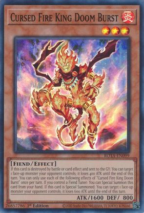 Cursed Fire King Doom Burst [ROTA-EN099] Super Rare - Yu-Gi-Oh! - Card Brawlers | Quebec | Canada |