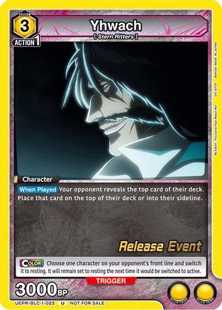 Yhwach (022) (UEPR/BLC-1-022) - UE01BT BLEACH ThousandYear Blood War Release Event Cards - UE01BT: BLEACH: Thousand-Year Blood War Release Event Cards - Card Brawlers | Quebec | Canada |