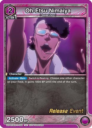 Oh-Etsu Nimaiya (UEPR/BLC-1-058) - UE01BT BLEACH ThousandYear Blood War Release Event Cards - UE01BT: BLEACH: Thousand-Year Blood War Release Event Cards - Card Brawlers | Quebec | Canada |