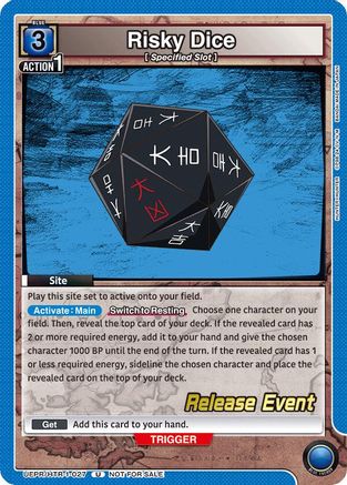 Risky Dice (027) (UEPR/HTR-1-027) - UE02BT HUNTER X HUNTER Release Event Cards - UE02BT: HUNTER X HUNTER Release Event Cards - Card Brawlers | Quebec | Canada |