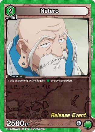 Netero (UEPR/HTR-1-085) - UE02BT HUNTER X HUNTER Release Event Cards