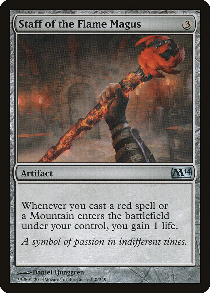 Staff of the Flame Magus [Magic 2014] - Magic: The Gathering - Card Brawlers | Quebec | Canada |