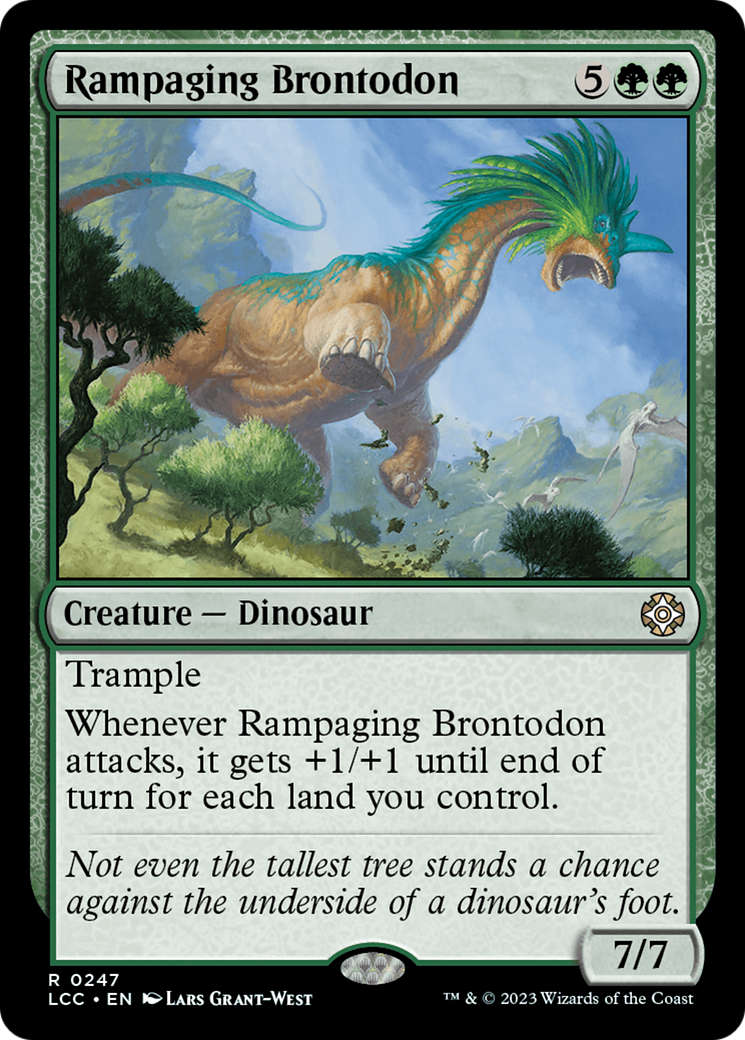 Rampaging Brontodon [The Lost Caverns of Ixalan Commander] - Magic: The Gathering - Card Brawlers | Quebec | Canada |