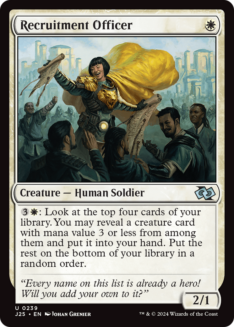Recruitment Officer [Foundations Jumpstart] - Magic: The Gathering - Card Brawlers | Quebec | Canada |