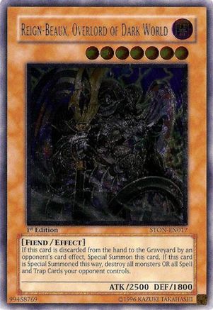 Reign-Beaux, Overlord of Dark World [STON-EN017] Ultimate Rare - Yu-Gi-Oh! - Card Brawlers | Quebec | Canada |