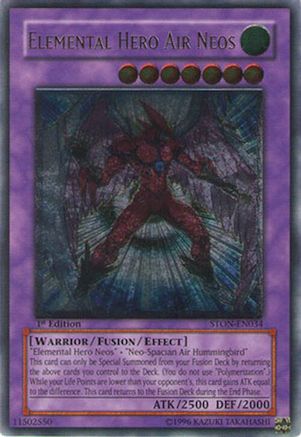 Elemental Hero Air Neos [STON-EN034] Ultimate Rare - Yu-Gi-Oh! - Card Brawlers | Quebec | Canada |
