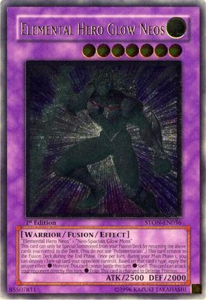 Elemental Hero Glow Neos [STON-EN036] Ultimate Rare - Yu-Gi-Oh! - Card Brawlers | Quebec | Canada |