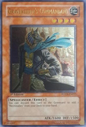 Gravekeeper's Commandant [FOTB-EN015] Ultimate Rare - Yu-Gi-Oh! - Card Brawlers | Quebec | Canada |