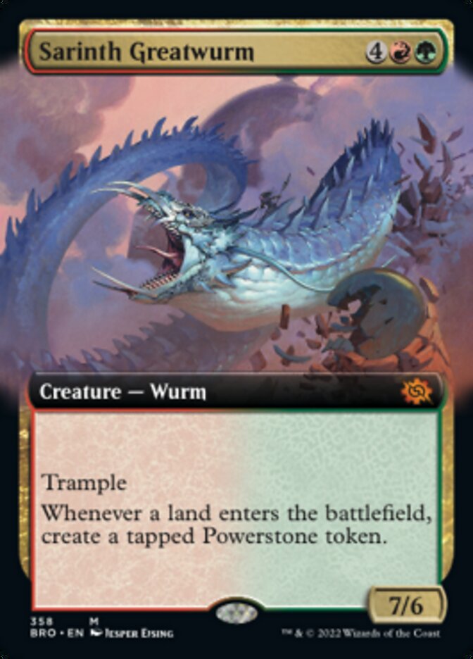 Sarinth Greatwurm (Extended Art) [The Brothers' War] - Magic: The Gathering - Card Brawlers | Quebec | Canada |