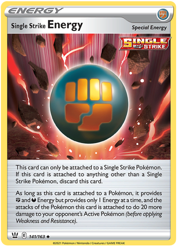 Single Strike Energy (141/163) [Sword & Shield: Battle Styles] - Pokémon - Card Brawlers | Quebec | Canada |