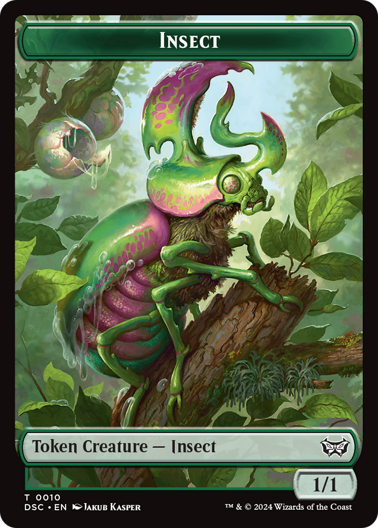 Wurm (0019) // Insect (0010) Double-Sided Token [Duskmourn: House of Horror Commander Tokens] - Magic: The Gathering - Card Brawlers | Quebec | Canada |