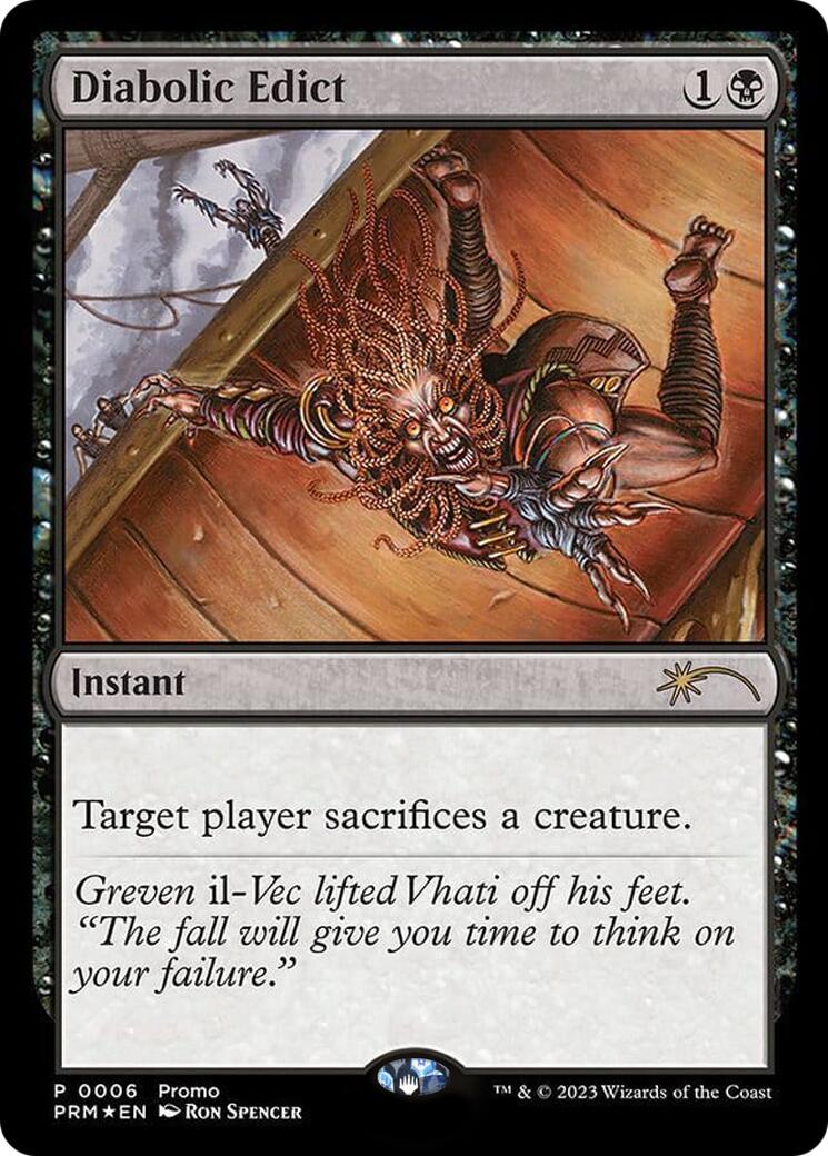 Diabolic Edict (Graphic Novel Insert) [Media Promos] - Magic: The Gathering - Card Brawlers | Quebec | Canada |