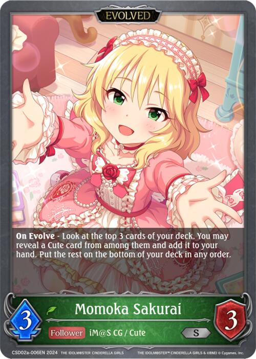 Momoka Sakurai (CSD02a-006EN) [THE IDOLM@STER CINDERELLA GIRLS] - Bushiroad - Card Brawlers | Quebec | Canada |
