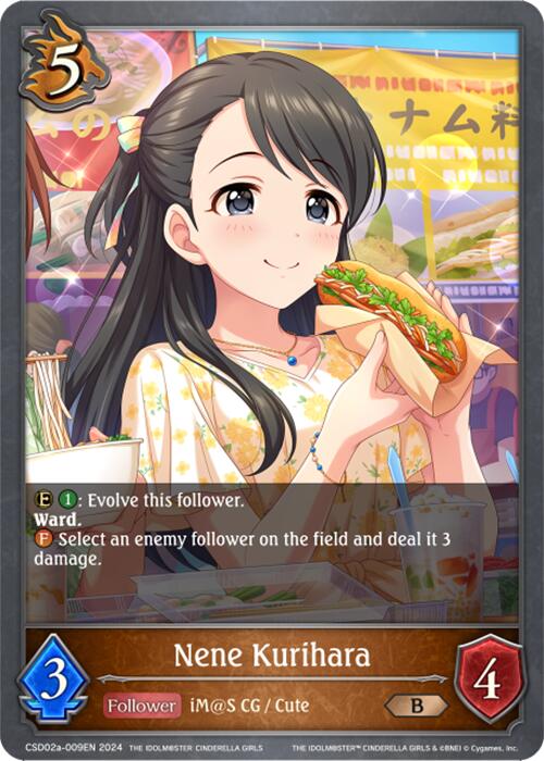 Nene Kurihara (CSD02a-009EN) [THE IDOLM@STER CINDERELLA GIRLS] - Bushiroad - Card Brawlers | Quebec | Canada |
