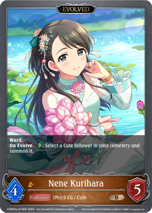 Nene Kurihara (CSD02a-010EN) [THE IDOLM@STER CINDERELLA GIRLS] - Bushiroad - Card Brawlers | Quebec | Canada |