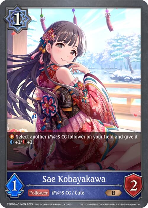 Sae Kobayakawa (CSD02a-014EN) [THE IDOLM@STER CINDERELLA GIRLS] - Bushiroad - Card Brawlers | Quebec | Canada |