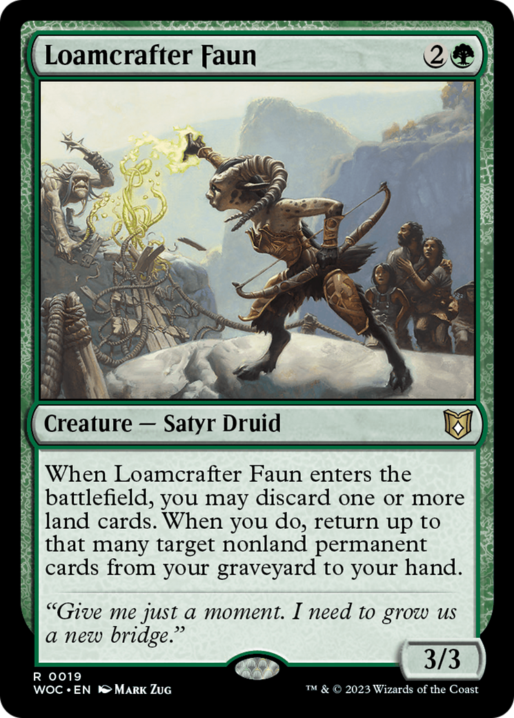 Loamcrafter Faun [Wilds of Eldraine Commander] - Magic: The Gathering - Card Brawlers | Quebec | Canada |
