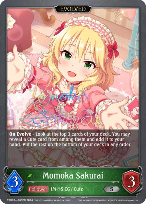 Momoka Sakurai (CSD02a-P03EN) [THE IDOLM@STER CINDERELLA GIRLS] - Bushiroad - Card Brawlers | Quebec | Canada |