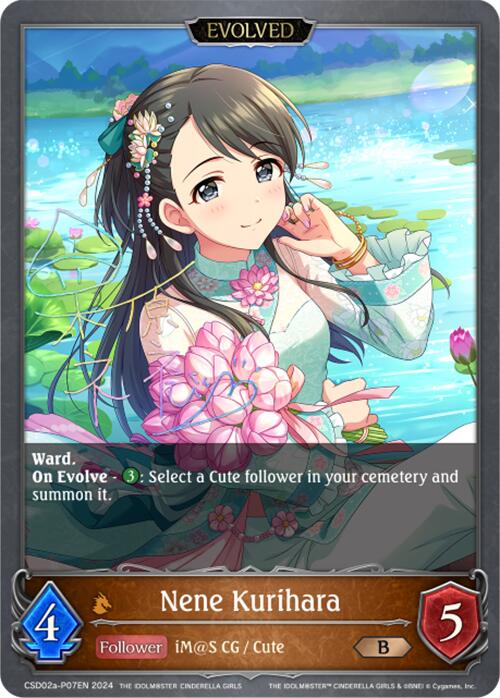 Nene Kurihara (CSD02a-P07EN) [THE IDOLM@STER CINDERELLA GIRLS] - Bushiroad - Card Brawlers | Quebec | Canada |