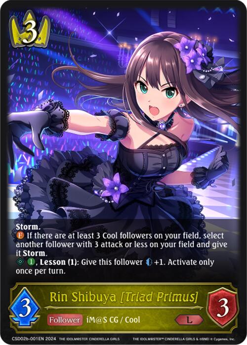 Rin Shibuya [Triad Primus] (CSD02b-001EN) [THE IDOLM@STER CINDERELLA GIRLS] - Bushiroad - Card Brawlers | Quebec | Canada |
