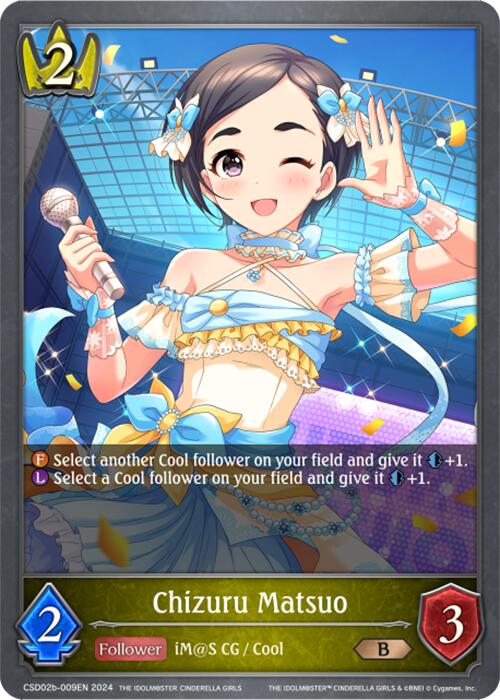 Chizuru Matsuo (CSD02b-009EN) [THE IDOLM@STER CINDERELLA GIRLS] - Bushiroad - Card Brawlers | Quebec | Canada |