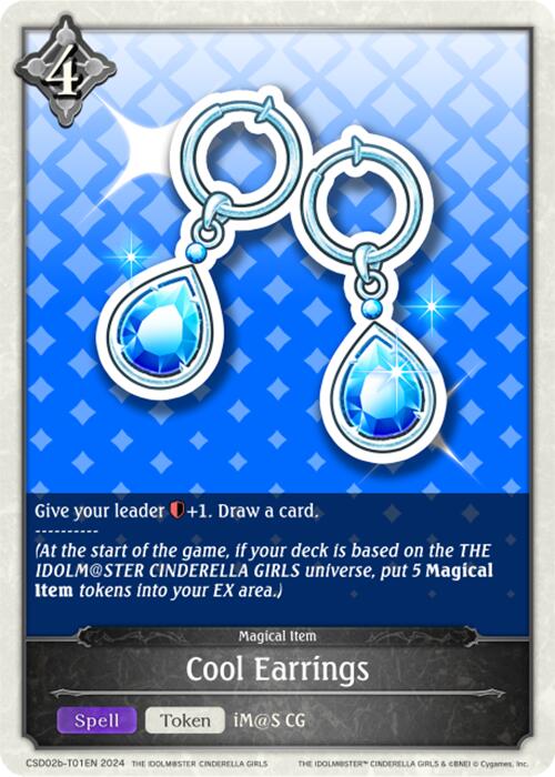Cool Earrings (CSD02b-T01EN) [THE IDOLM@STER CINDERELLA GIRLS] - Bushiroad - Card Brawlers | Quebec | Canada |