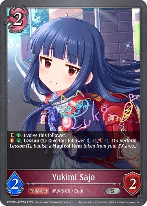 Yukimi Sajo (CSD02b-P02EN) [THE IDOLM@STER CINDERELLA GIRLS] - Bushiroad - Card Brawlers | Quebec | Canada |