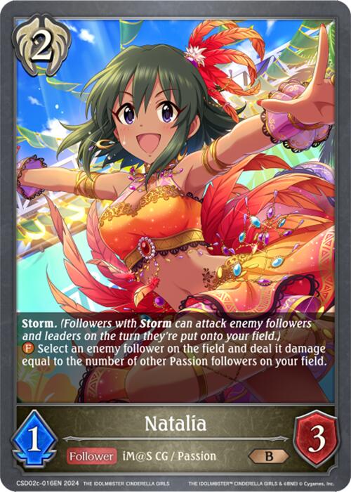 Natalia (CSD02c-016EN) [THE IDOLM@STER CINDERELLA GIRLS] - Bushiroad - Card Brawlers | Quebec | Canada |