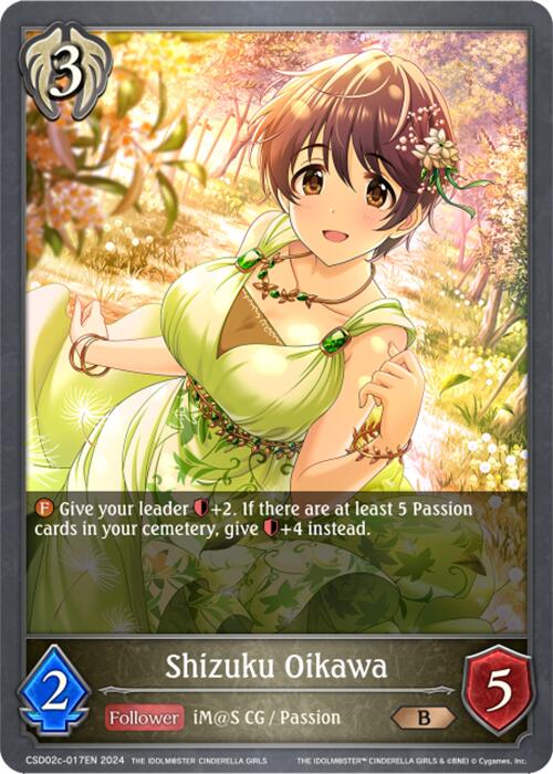 Shizuku Oikawa (CSD02c-017EN) [THE IDOLM@STER CINDERELLA GIRLS] - Bushiroad - Card Brawlers | Quebec | Canada |