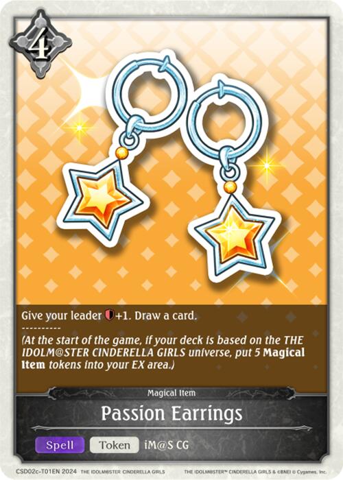 Passion Earrings (CSD02c-T01EN) [THE IDOLM@STER CINDERELLA GIRLS] - Bushiroad - Card Brawlers | Quebec | Canada |