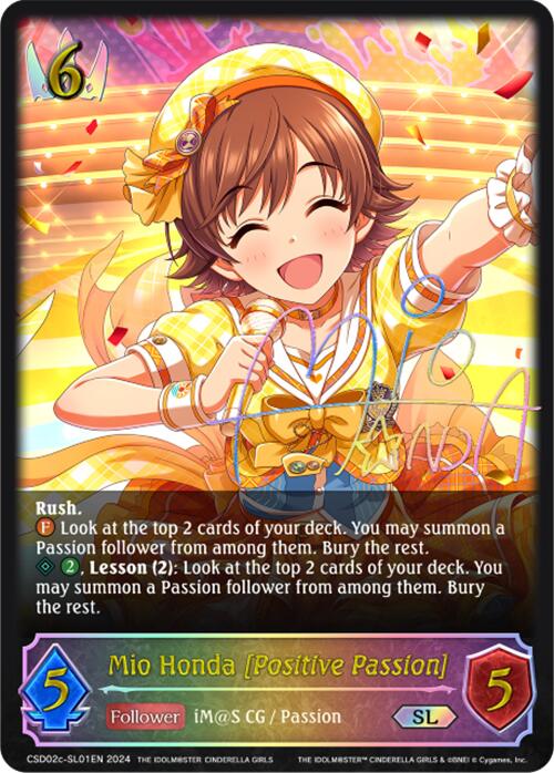 Mio Honda [Positive Passion] (CSD02c-SL01EN) [THE IDOLM@STER CINDERELLA GIRLS] - Bushiroad - Card Brawlers | Quebec | Canada |