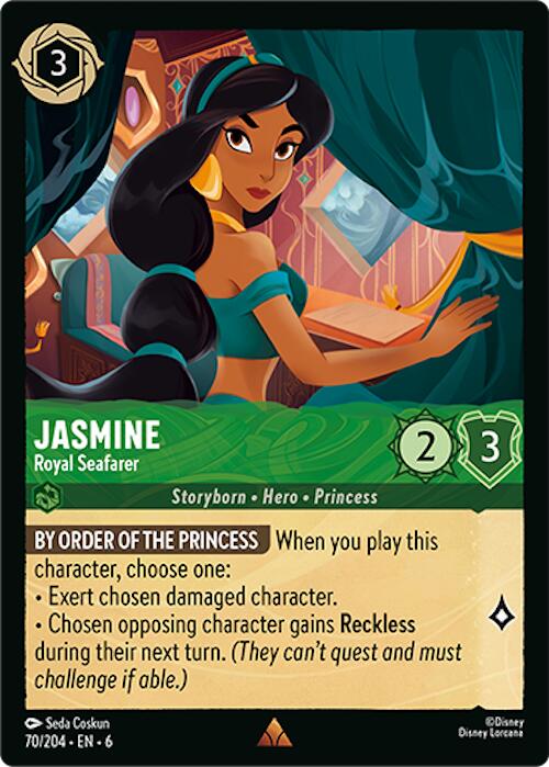 Jasmine - Royal Seafarer (70/204) [Azurite Sea] - Disney - Card Brawlers | Quebec | Canada |