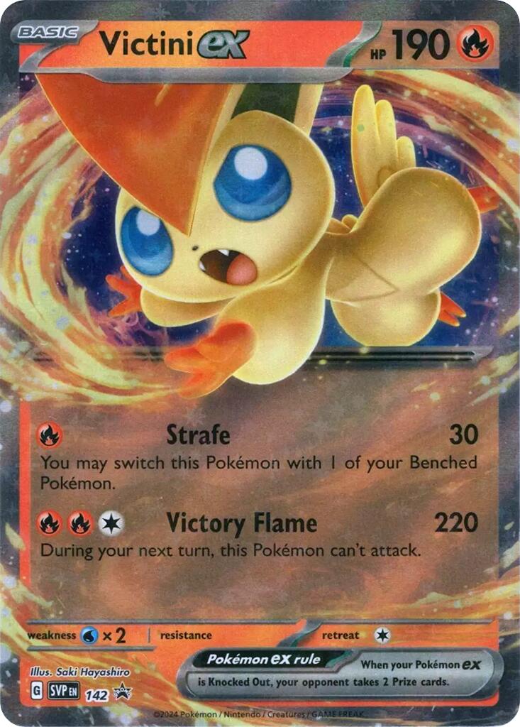 Victini ex (SVP142) [Scarlet & Violet: Black Star Promos] - Pokémon - Card Brawlers | Quebec | Canada |