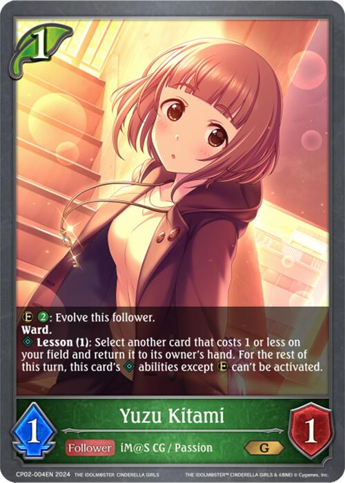 Yuzu Kitami (CP02-004EN) [THE IDOLM@STER CINDERELLA GIRLS] - Bushiroad - Card Brawlers | Quebec | Canada |