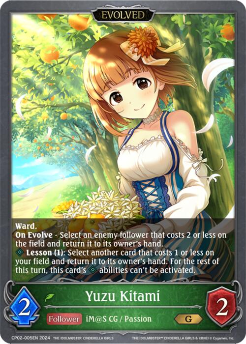 Yuzu Kitami (CP02-005EN) [THE IDOLM@STER CINDERELLA GIRLS] - Bushiroad - Card Brawlers | Quebec | Canada |