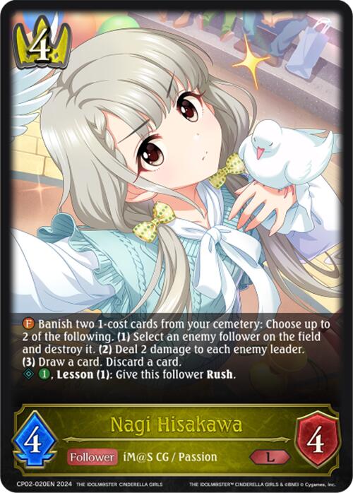 Nagi Hisakawa (CP02-020EN) [THE IDOLM@STER CINDERELLA GIRLS] - Bushiroad - Card Brawlers | Quebec | Canada |