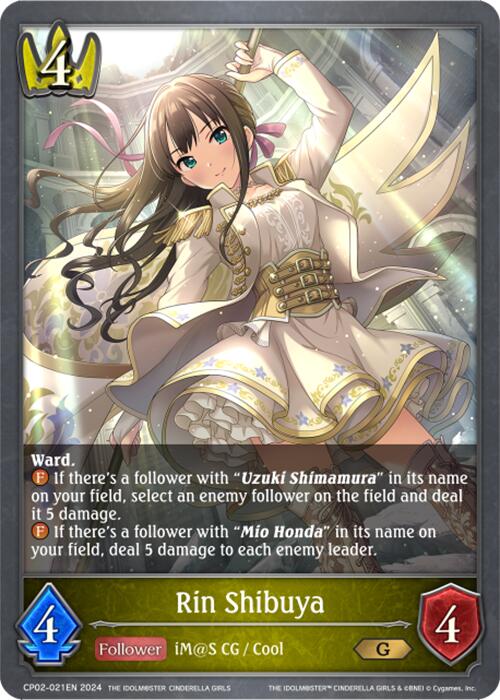 Rin Shibuya (CP02-021EN) [THE IDOLM@STER CINDERELLA GIRLS] - Bushiroad - Card Brawlers | Quebec | Canada |