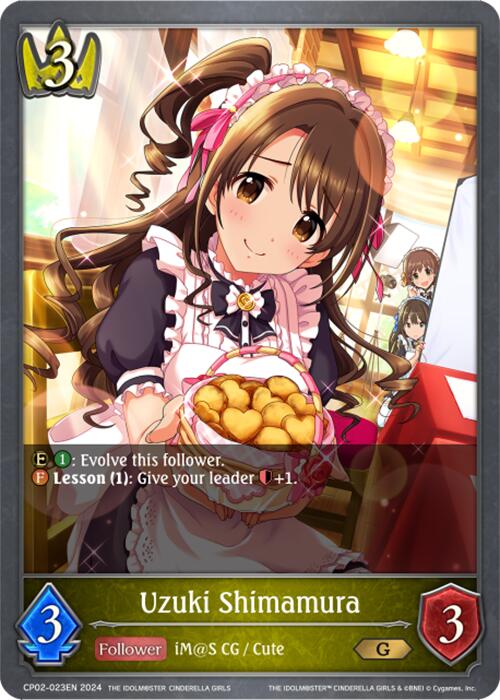 Uzuki Shimamura (CP02-023EN) [THE IDOLM@STER CINDERELLA GIRLS] - Bushiroad - Card Brawlers | Quebec | Canada |