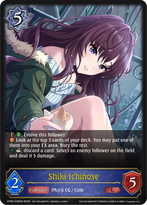 Shiki Ichinose (CP02-036EN) [THE IDOLM@STER CINDERELLA GIRLS] - Bushiroad - Card Brawlers | Quebec | Canada |