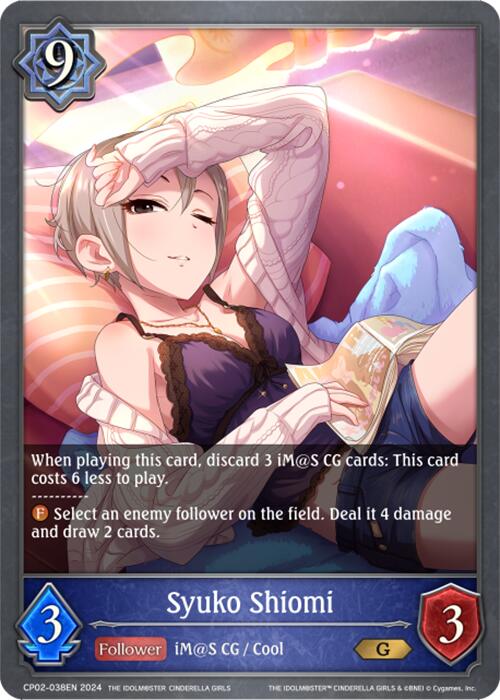 Syuko Shiomi (CP02-038EN) [THE IDOLM@STER CINDERELLA GIRLS] - Bushiroad - Card Brawlers | Quebec | Canada |