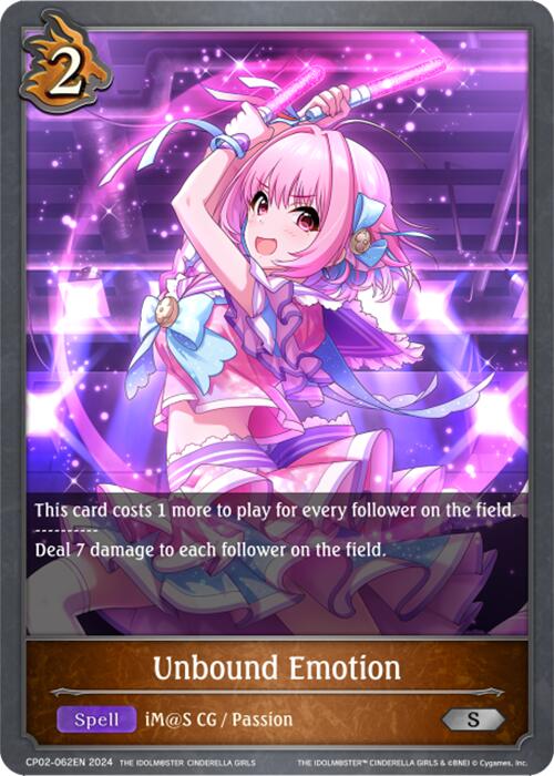 Unbound Emotion (CP02-062EN) [THE IDOLM@STER CINDERELLA GIRLS] - Bushiroad - Card Brawlers | Quebec | Canada |