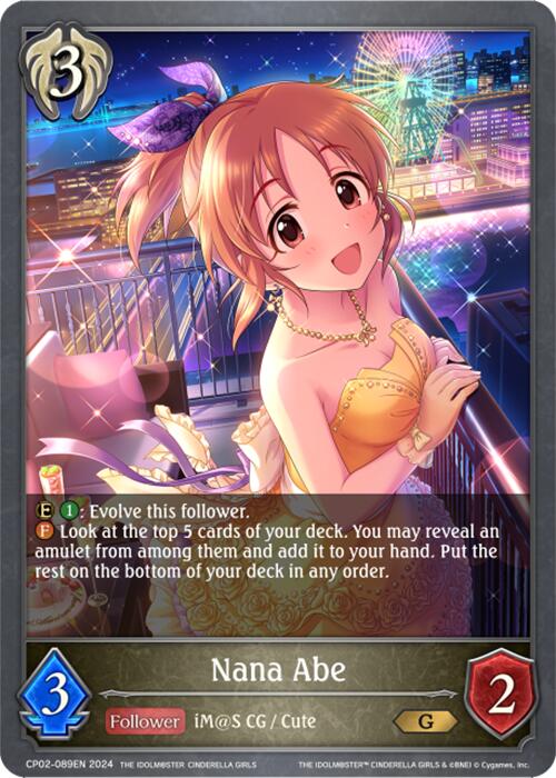 Nana Abe (CP02-089EN) [THE IDOLM@STER CINDERELLA GIRLS] - Bushiroad - Card Brawlers | Quebec | Canada |
