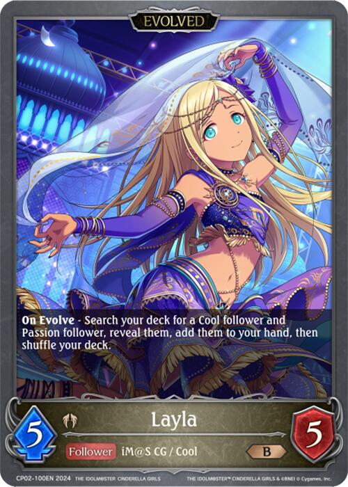 Layla (CP02-100EN) [THE IDOLM@STER CINDERELLA GIRLS] - Bushiroad - Card Brawlers | Quebec | Canada |