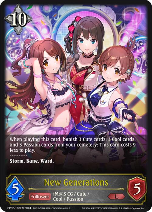 New Generations (CP02-103EN) [THE IDOLM@STER CINDERELLA GIRLS] - Bushiroad - Card Brawlers | Quebec | Canada |