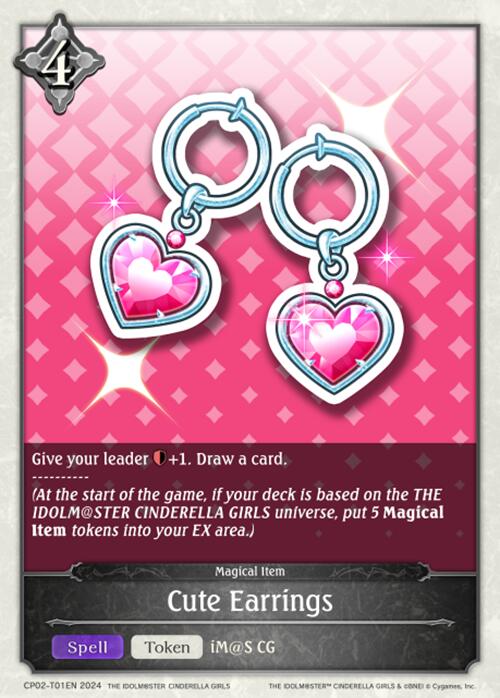 Cute Earrings (CP02-T01EN) [THE IDOLM@STER CINDERELLA GIRLS] - Bushiroad - Card Brawlers | Quebec | Canada |
