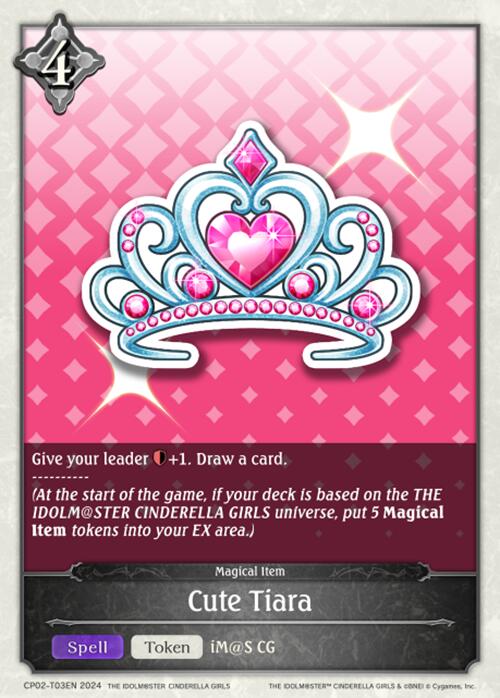 Cute Tiara (CP02-T03EN) [THE IDOLM@STER CINDERELLA GIRLS] - Bushiroad - Card Brawlers | Quebec | Canada |