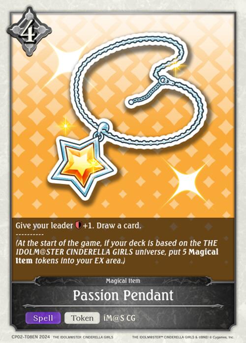 Passion Pendant (CP02-T08EN) [THE IDOLM@STER CINDERELLA GIRLS] - Bushiroad - Card Brawlers | Quebec | Canada |
